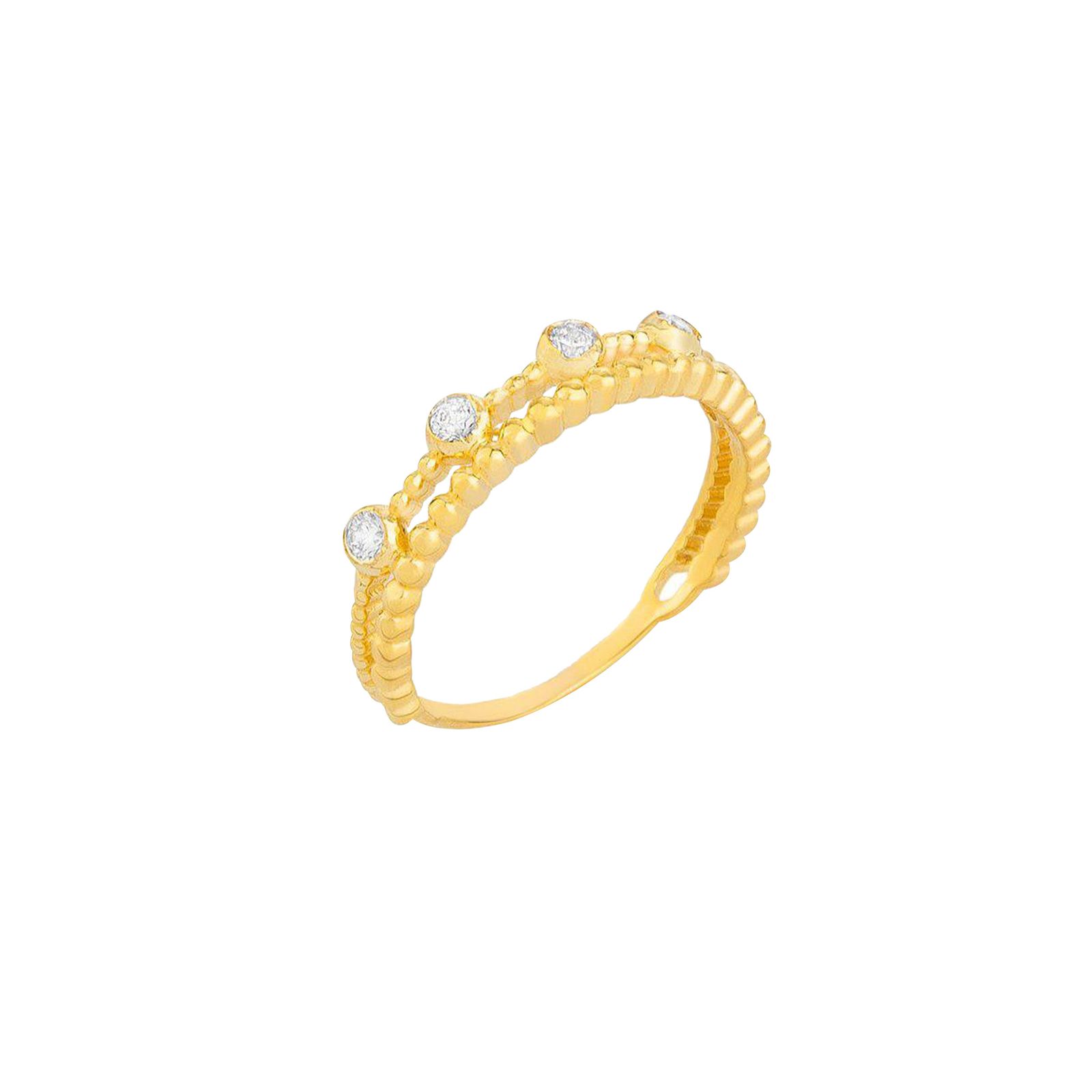 انگشتر طلا 18 عیار زنانه کیا گالری مدل AR368 - - 1