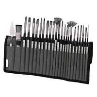 ست قلم مو ژوتینگ مدل کیف دار کد SiLux24 مجموعه 24 عددی