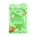 دبل شیت ماسک آبرسان صورت و گردن وارمی مدل گرین ماچا با حجم 25 میلی‌لیتر، کاهش دهنده چربی، روشن‌کننده، حاوی عصاره چای ماچا و ویتامین‌های A، B1 و B12، بسته 2 عددی