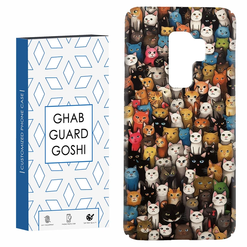 کاور قاب گارد گوشی طرح گربه کد Dimo-293 مناسب برای گوشی موبایل سامسونگ Galaxy S9 plus