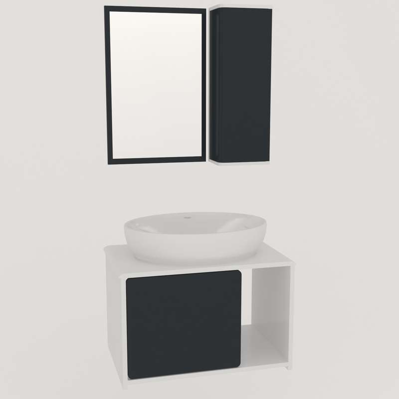 ست کابینت و روشویی lux1161به همراه آینه وباکس