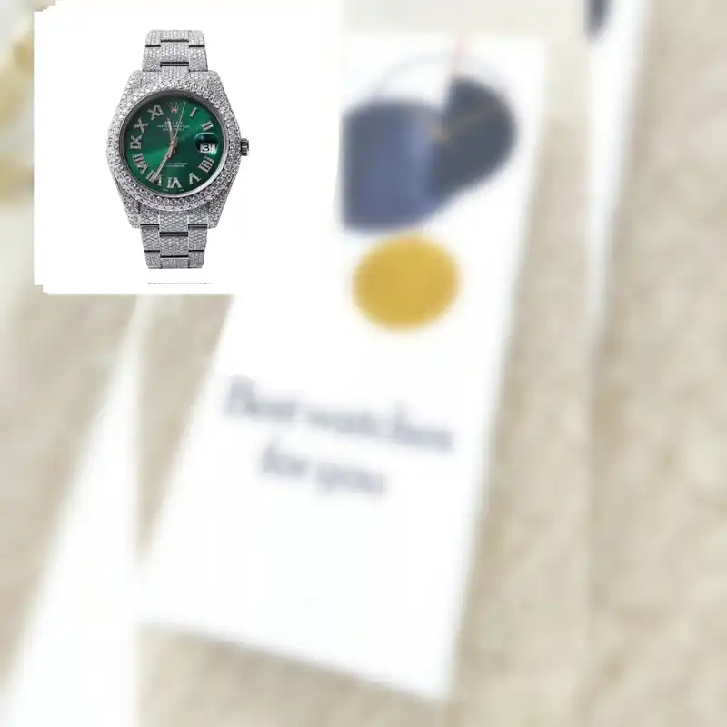 ساعت مچی عقربه ای رولکس مدل دیت جاست فول نگین استون 2