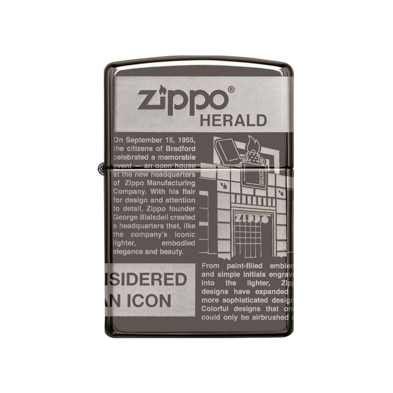 فندک زیپو مدل Newsprint Design کد 49049