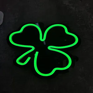 چراغ دیواری مدل نئون فلکسی طرح برگ