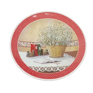 بشقاب مدل گلدان حصیری و کتاب کد 02