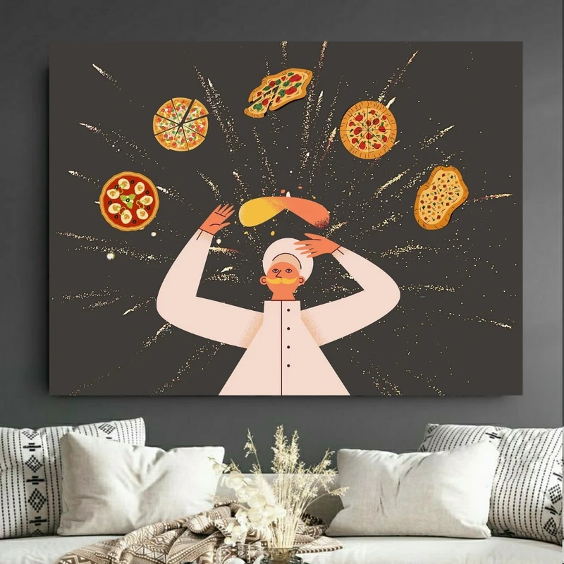 تابلو بوم طرح خمیر مدل خمیر پیتزا کد FP106006