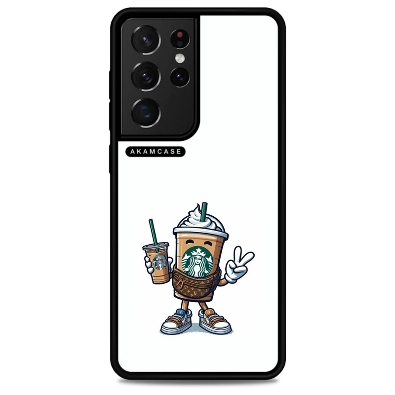 کاور آکام مدل AMC-WSGS21U-STARBUCKS-35 مناسب برای گوشی موبایل سامسونگ Galaxy S21 Ultra