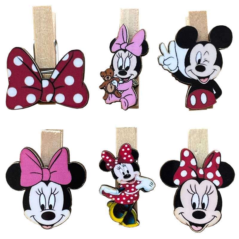 گیره کاغذ مدل میکی موس مجموعه 6 عددی