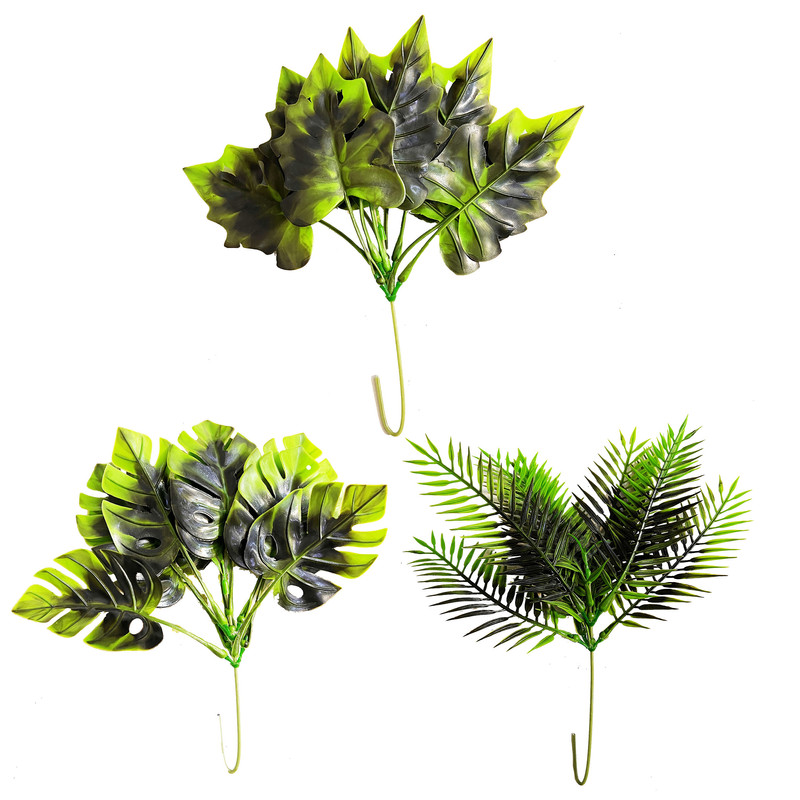 گل مصنوعی مدل بوته آکا سولوان مجموعه 3 عددی