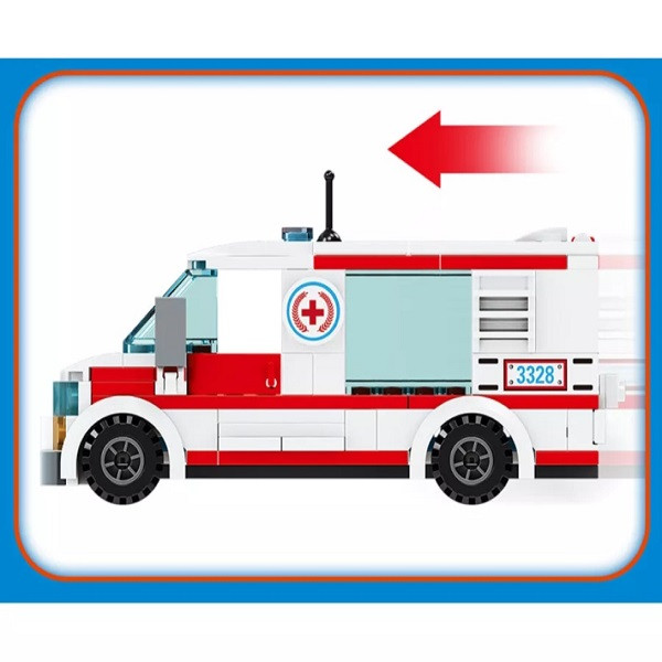 ساختنی 687 قطعه فارنج مدل بیمارستان طرح سیتی کد FC 3328