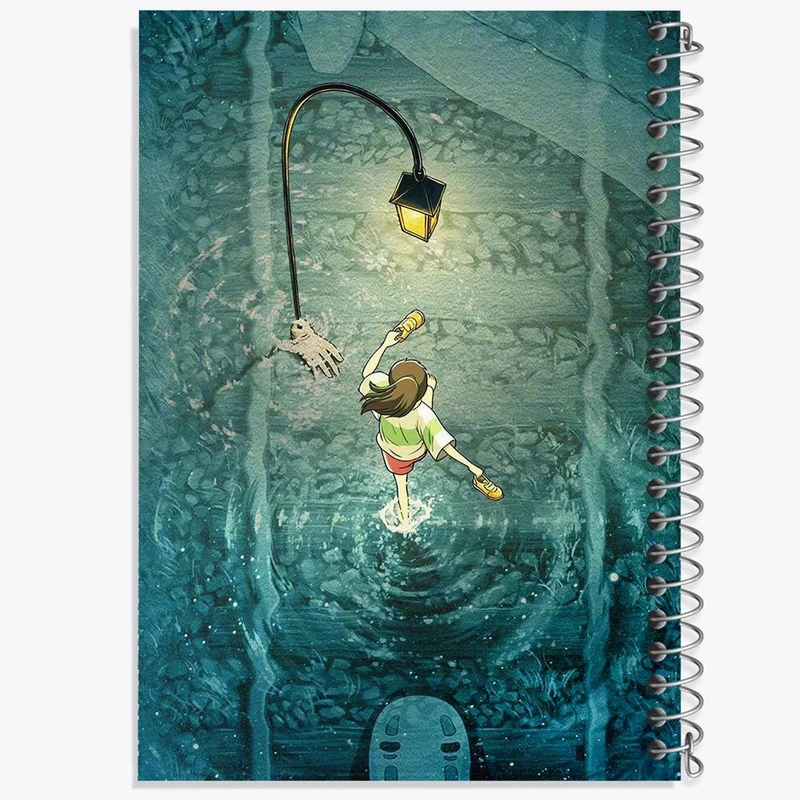 دفتر ژورنال نویسی 50 برگ خندالو مدل نقطه ای طرح چیهیرو انیمه شهر اشباح Spirited Away کد 12095