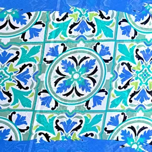 پارچه لباس مدل حریر طرح سنتی کد 2027
