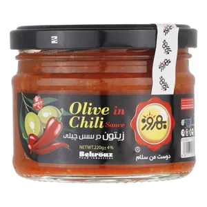 زیتون در سس چیلی بهروز - 220 گرم