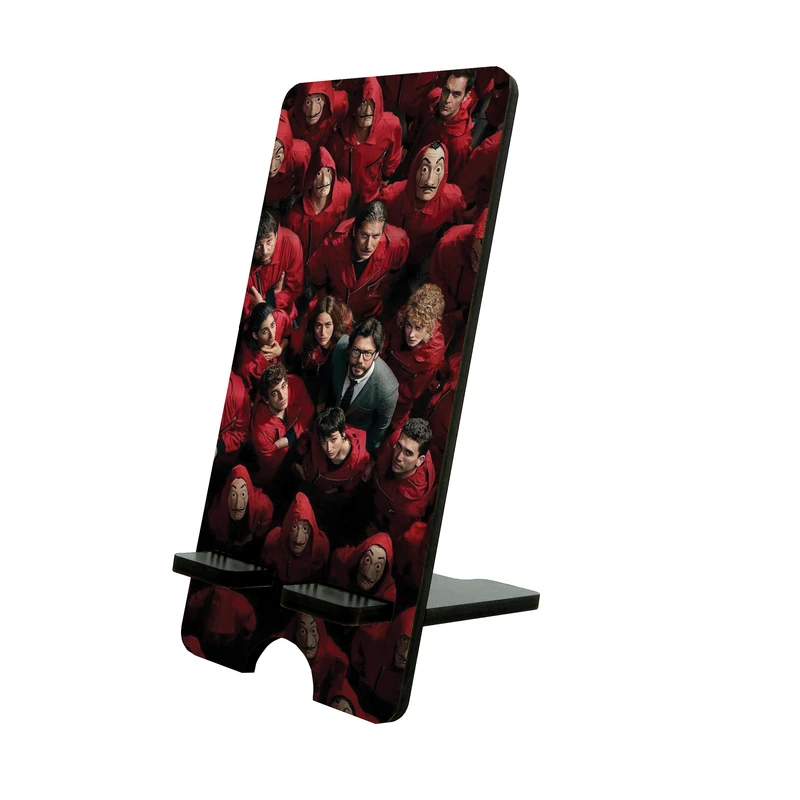 پایه نگهدارنده گوشی موبایل و تبلت طرح money heist کد 2673003