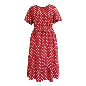 پیراهن یقه گرد زنانه مدل راحتی