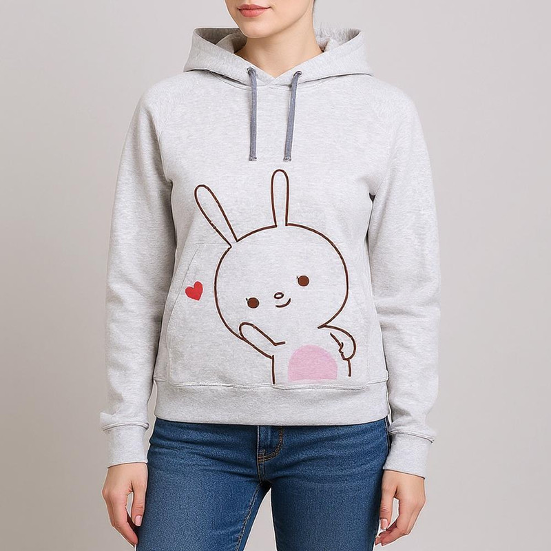 هودی زنانه طرح خرگوش کد F265