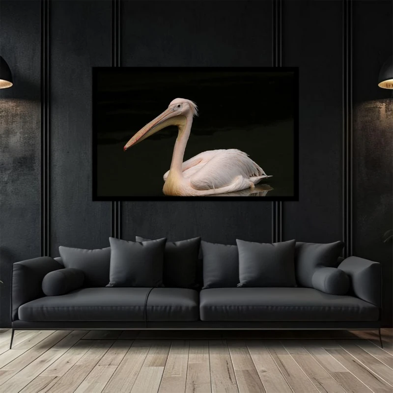 تابلو بکلیت طرح پرنده و حیوانات پلیکان مدل B-bu5132