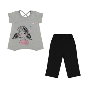 ست تی شرت و شلوارک دخترانه سون پون مدل 1391730-90