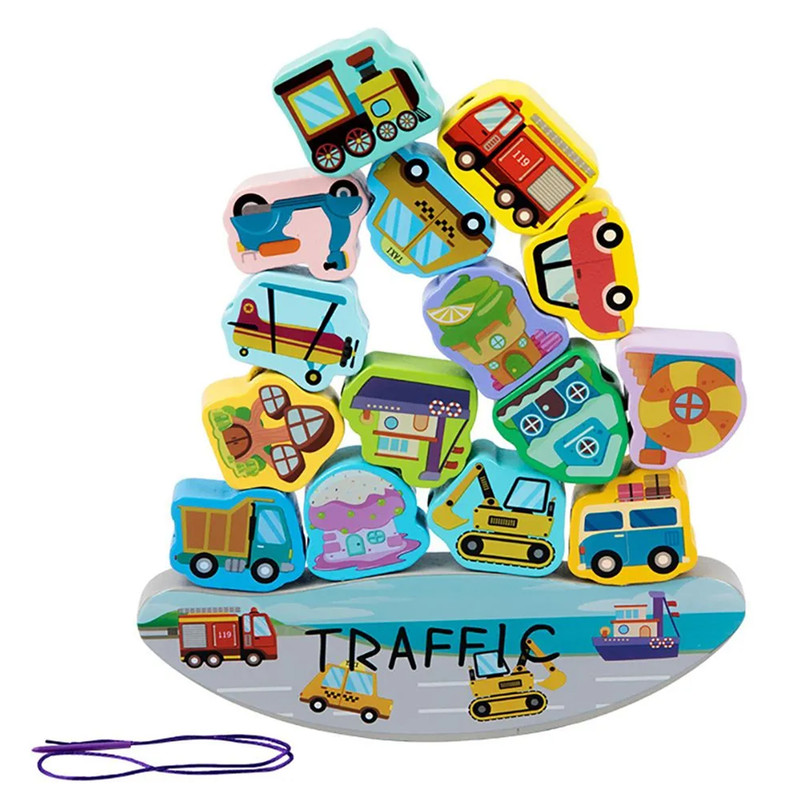 بازی آموزشی سمید مدل کشتی تعادلی و نخواره طرح وسایل نقلیه و ترافیک