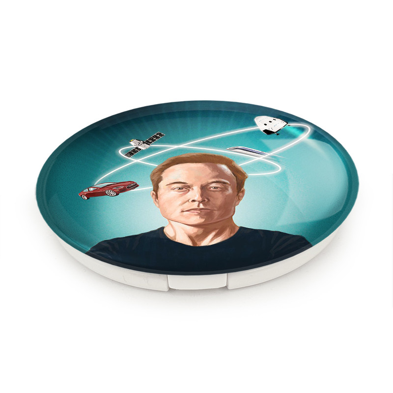آینه جیبی خندالو طرح ایلان ماسک Elon Musk مدل تاشو کد 10914 آینه جیبی خندالو طرح ایلان ماسک Elon Musk مدل تاشو کد 10914
