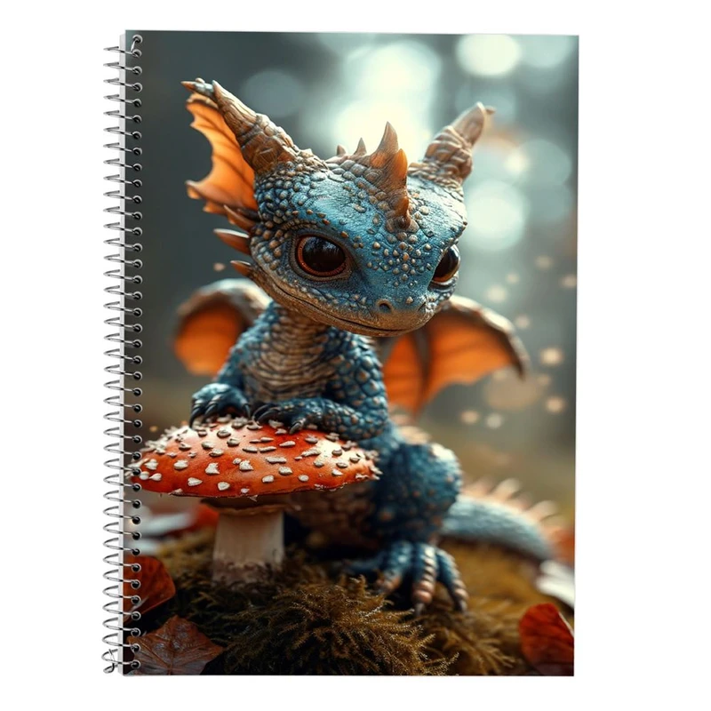 دفتر لغت 50 برگ مدوپد طرح اژدها کد DF16782