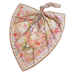 روسری زنانه مدل ابریشم طرح پاییزی کد 1024343