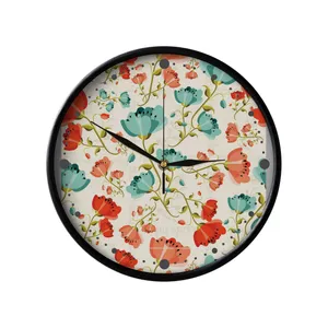 ساعت دیواری مدوپد طرح دشت شقایق مدل PAT00236