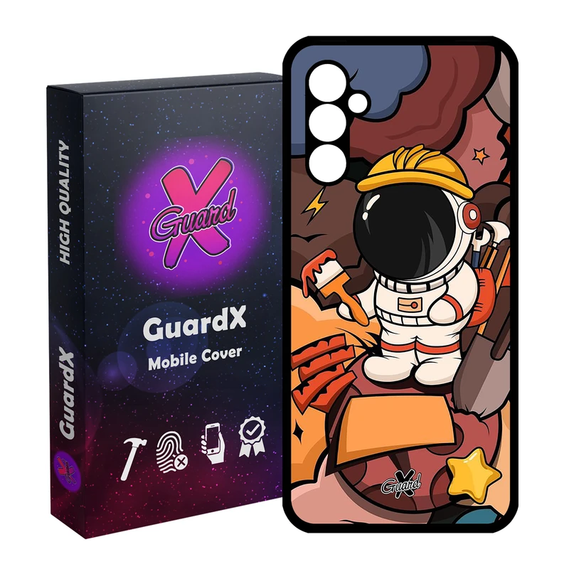 کاور گارد ایکس طرح فضانورد مدل Glass10394 مناسب برای گوشی موبایل سامسونگ Galaxy A24/A24 4G/M34 5G
