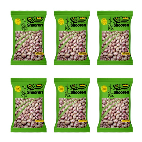 لوبیا چیتی شورن - 900 گرم بسته 6 عددی