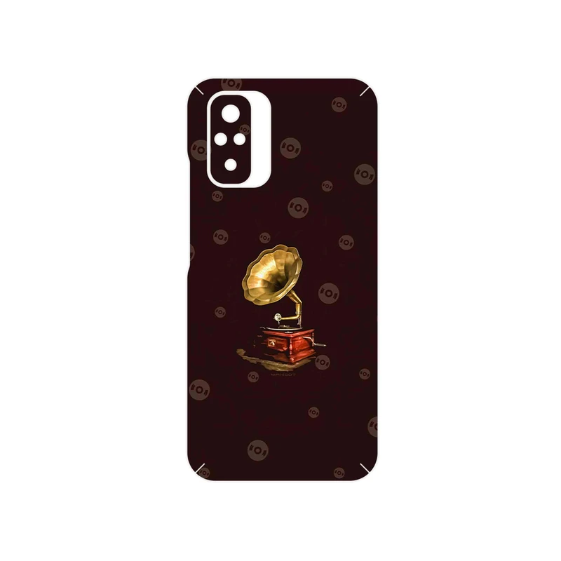 برچسب پوششی ماهوت مدل Gramophone Nostalgia مناسب برای گوشی موبایل شیائومی Redmi Note 10
