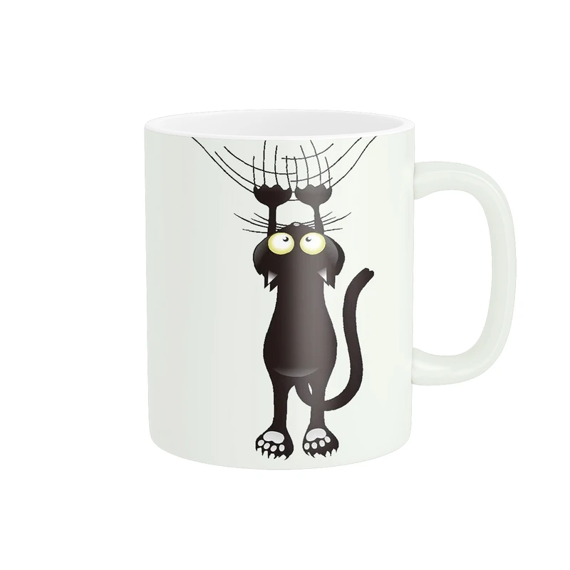 ماگ پاد آفرین مدل فانتزی و بامزه گربه آویزان کد 171