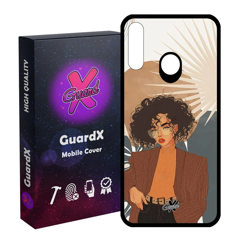کاور گارد ایکس طرح Girl مدل Glass10369 مناسب برای گوشی موبایل سامسونگ Galaxy A20s