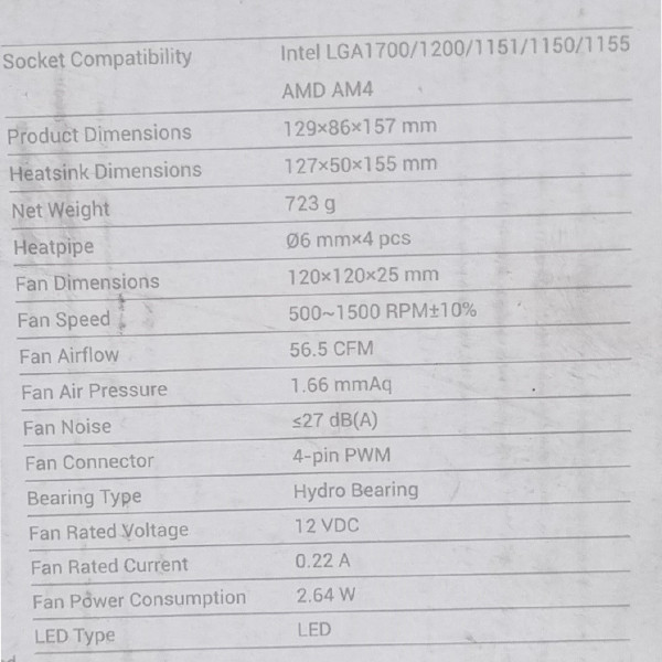 خنک‌کننده پردازنده دیپ کول مدل GAMMAXX 400 XT