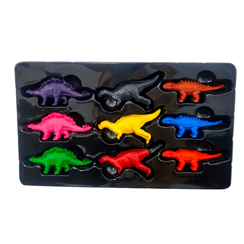 پاستل روغنی مدل جادویی سنگی طرح دایناسور کد 2921 بسته 9 عددی