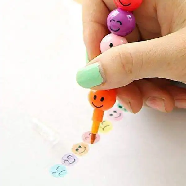 مداد فشنگی مدل ایموجی مجموعه 2 عددی