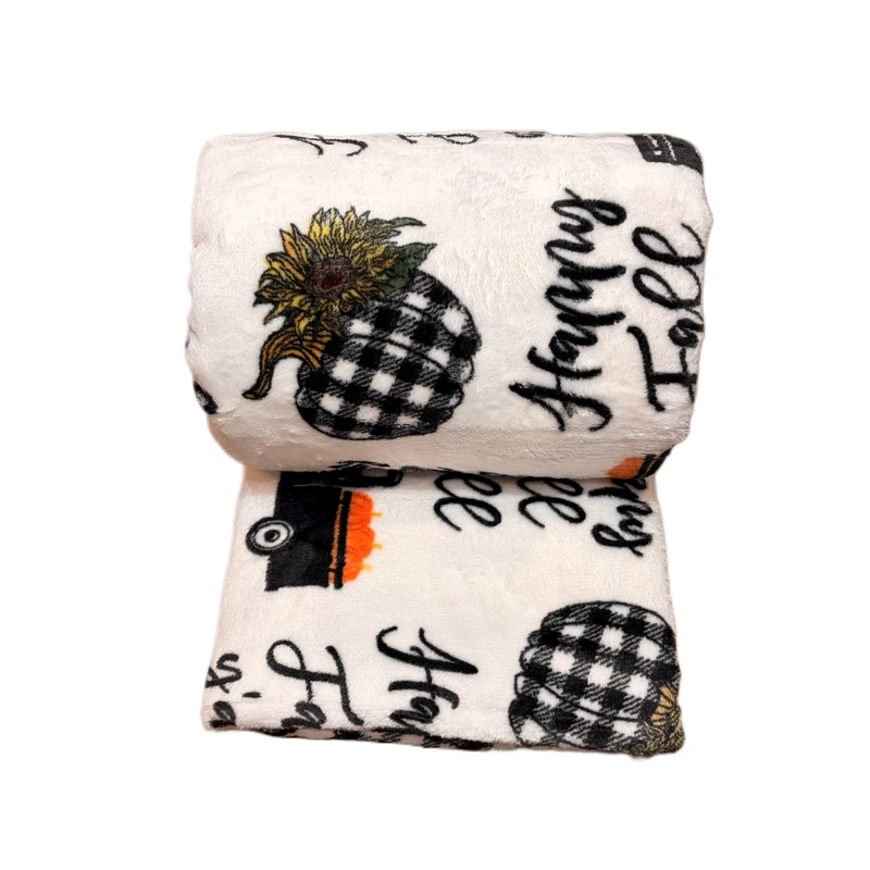 پتو مسافرتی 1 نفر مدل ماشین و کدو سایز 200x170 سانتی‌متر