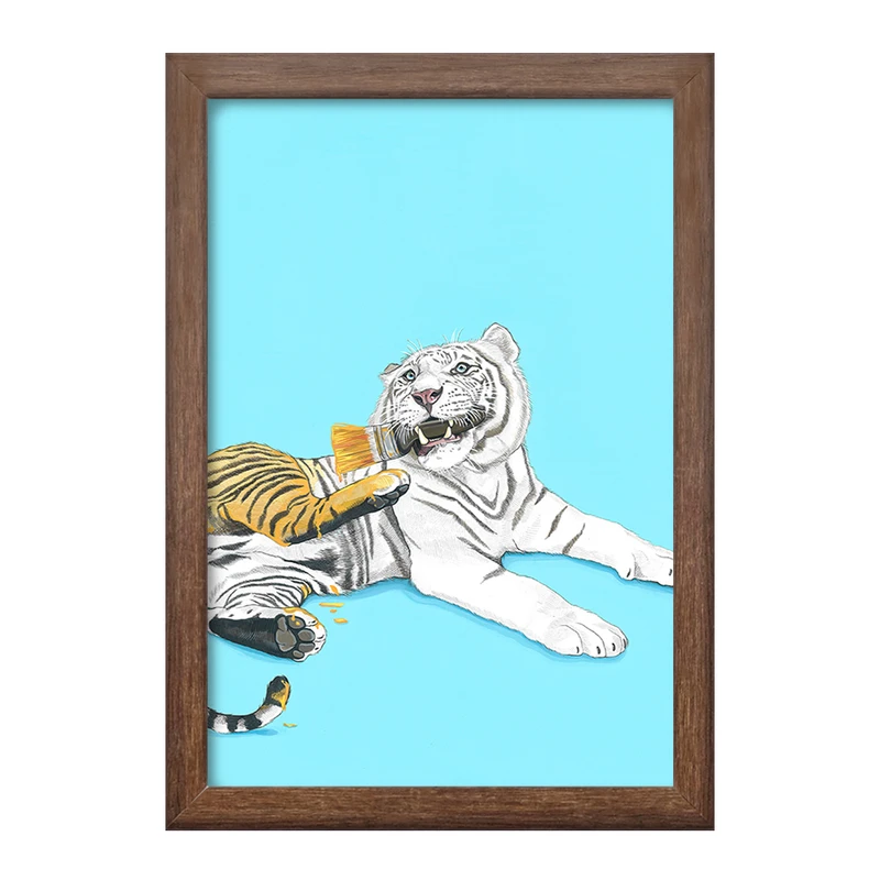 تابلو خندالو طرح ببر کد F150