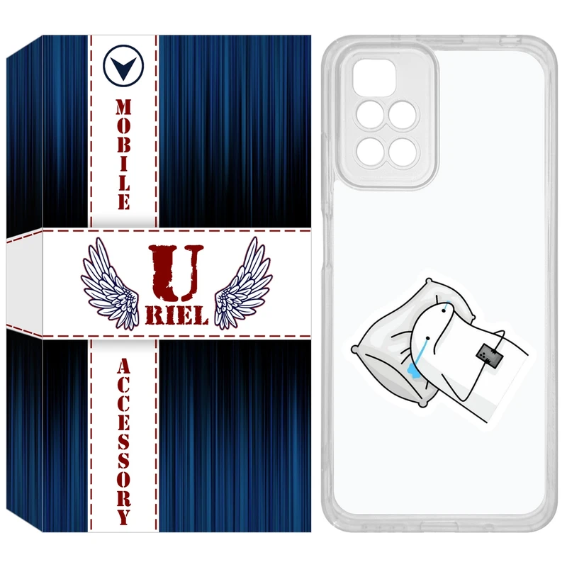 کاور یوریل مدل Clear کد 81 طرح غمگین مناسب برای گوشی موبایل شیائومی Redmi 10 / 10 Prime