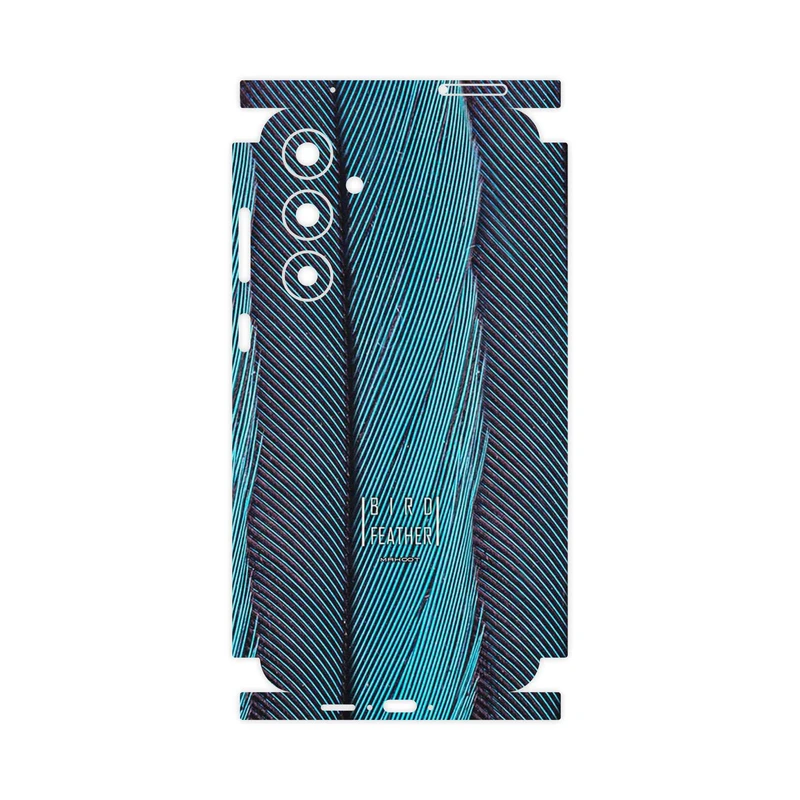 برچسب پوششی ماهوت مدل Turquoise feathers-FullSkin مناسب برای گوشی موبایل سامسونگ Galaxy A55