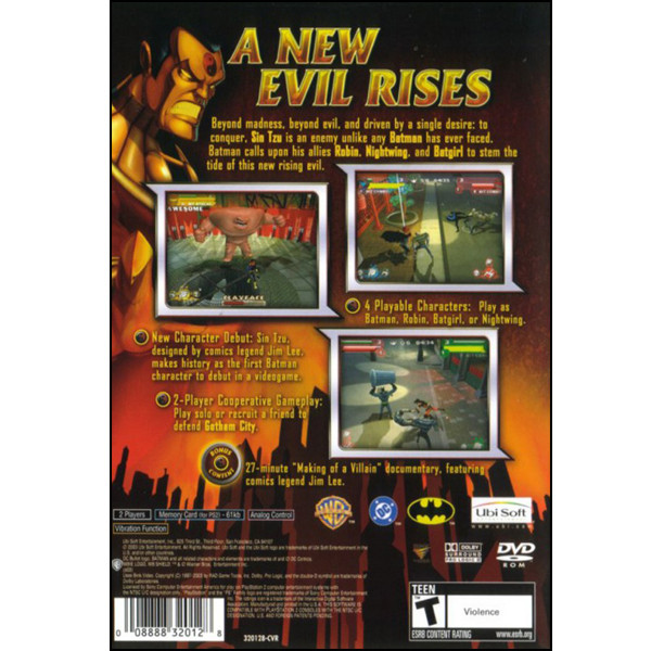 بازی Batman Rise of Sin Tzu مخصوص ps2