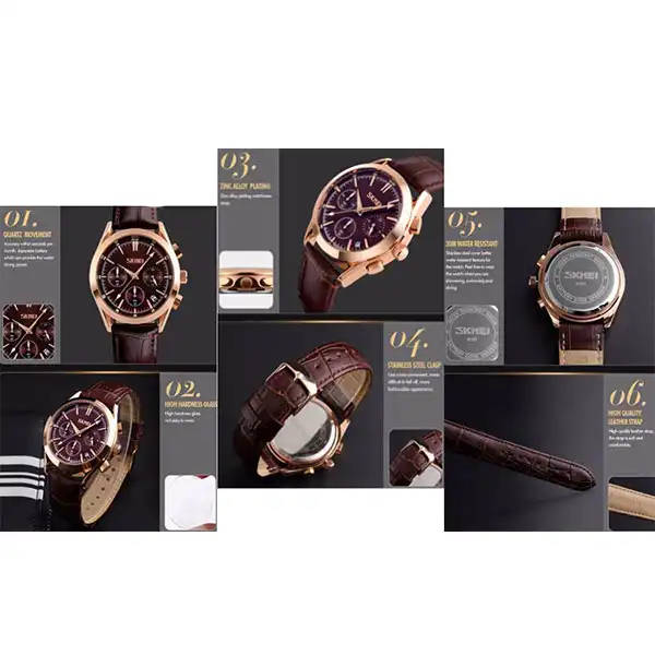 ساعت مچی عقربه ای اسکمی مدل 9127GR