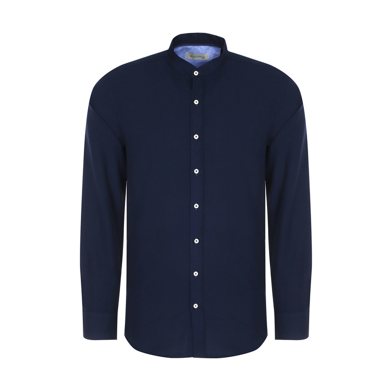 پیراهن مردانه آلفونسی مدل M2102004SH-NAVY