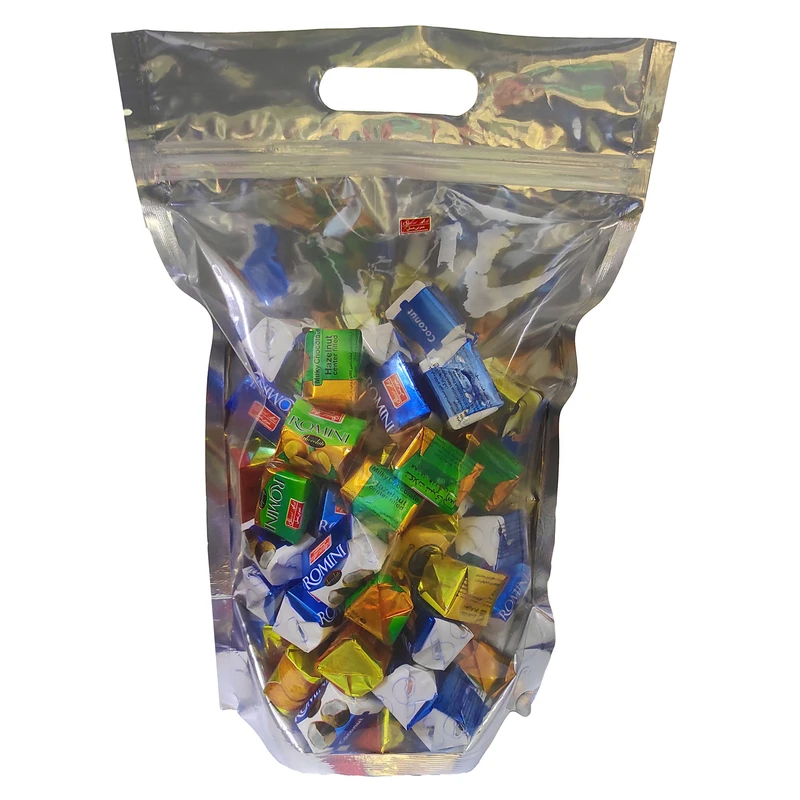 شکلات شیری مغزدار مخلوط آجیل رومینی شیرین عسل - 500 گرم