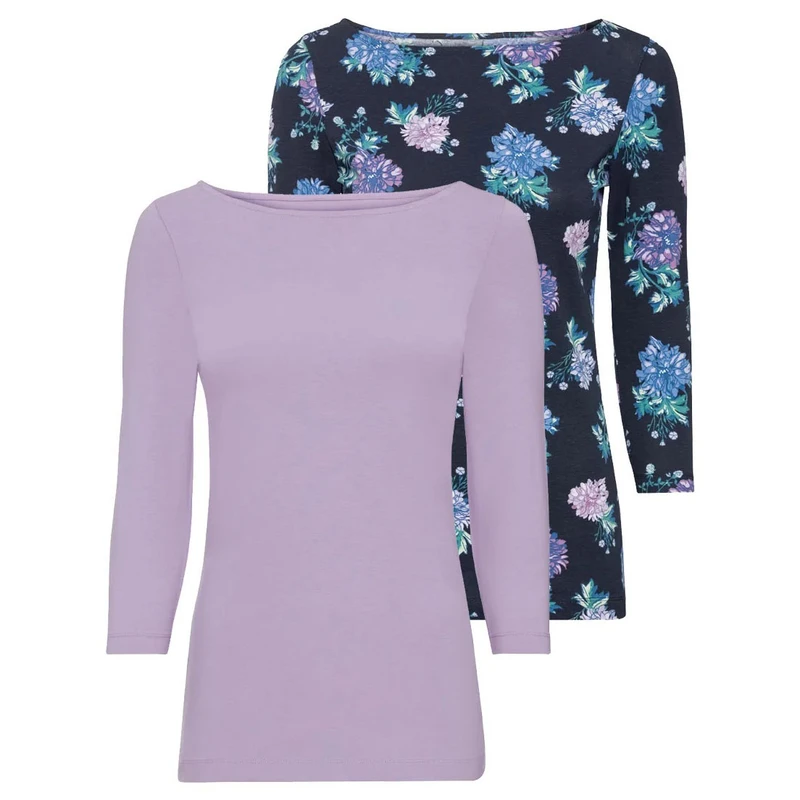 تی شرت زنانه اسمارا مدل Par1840 مجموعه 2 عددی