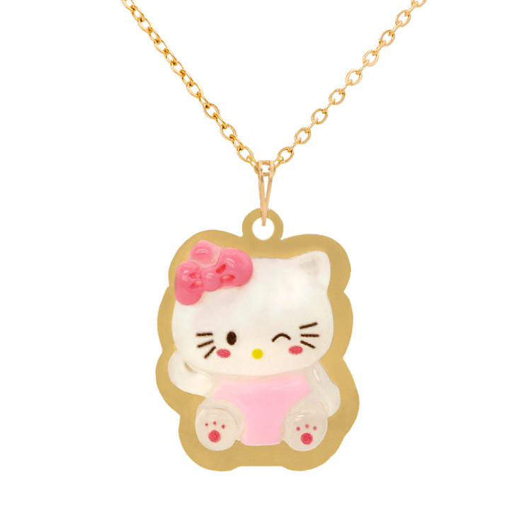 گردنبند طلا 18 عیار دخترانه ژابیز مدل کیتی