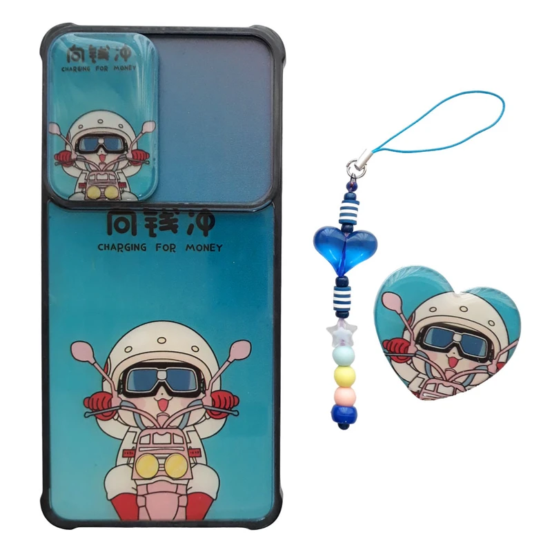 کاور طرح موتور کد A10562 مناسب برای گوشی موبایل سامسونگ Galaxy A32 4G به همراه بند آویز و پایه نگهدارنده 