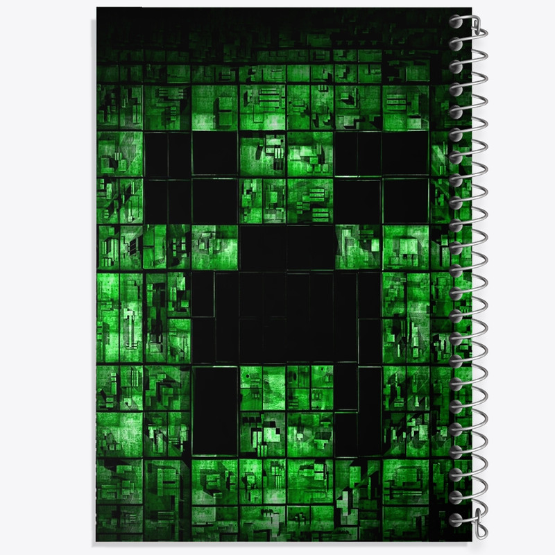 دفتر مشق 50 برگ خندالو طرح ماینکرافت (Minecraft) کد F2418