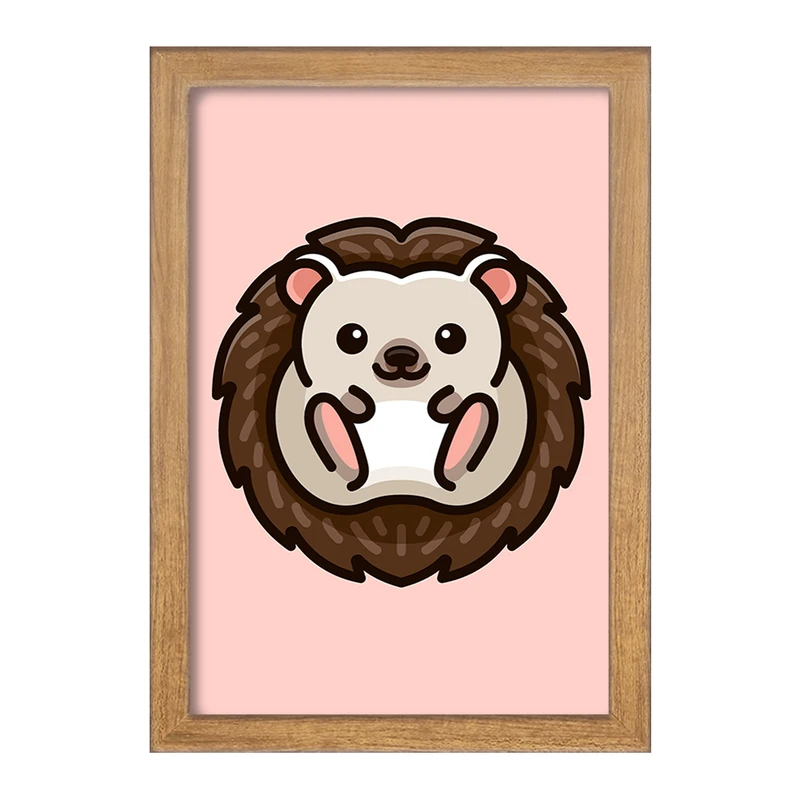 تابلو خندالو مدل حیوانات بامزه جوجه تیغی کد 28202