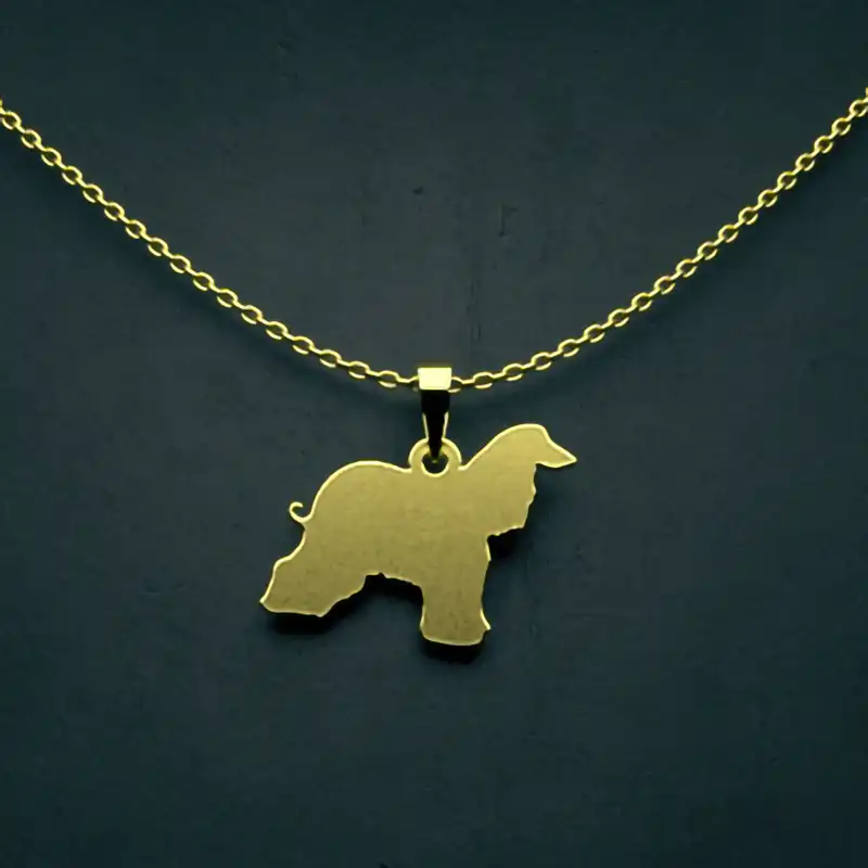 گردنبند طلا 18 عیار زنانه مدوپد مدل سگ کد J3-1-1053