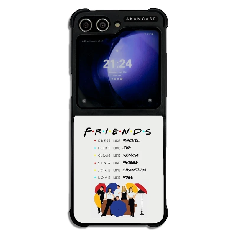 کاور آکام مدل AMCWSGZFLIP5-FRIENDS7 مناسب برای گوشی موبایل سامسونگ Galaxy Z Flip 5